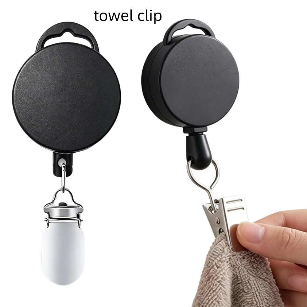 Commercial Kitchen Towels - 4/2/1 Stück Automatischer, einziehbarer Handtuchhalter, selbstklebend,