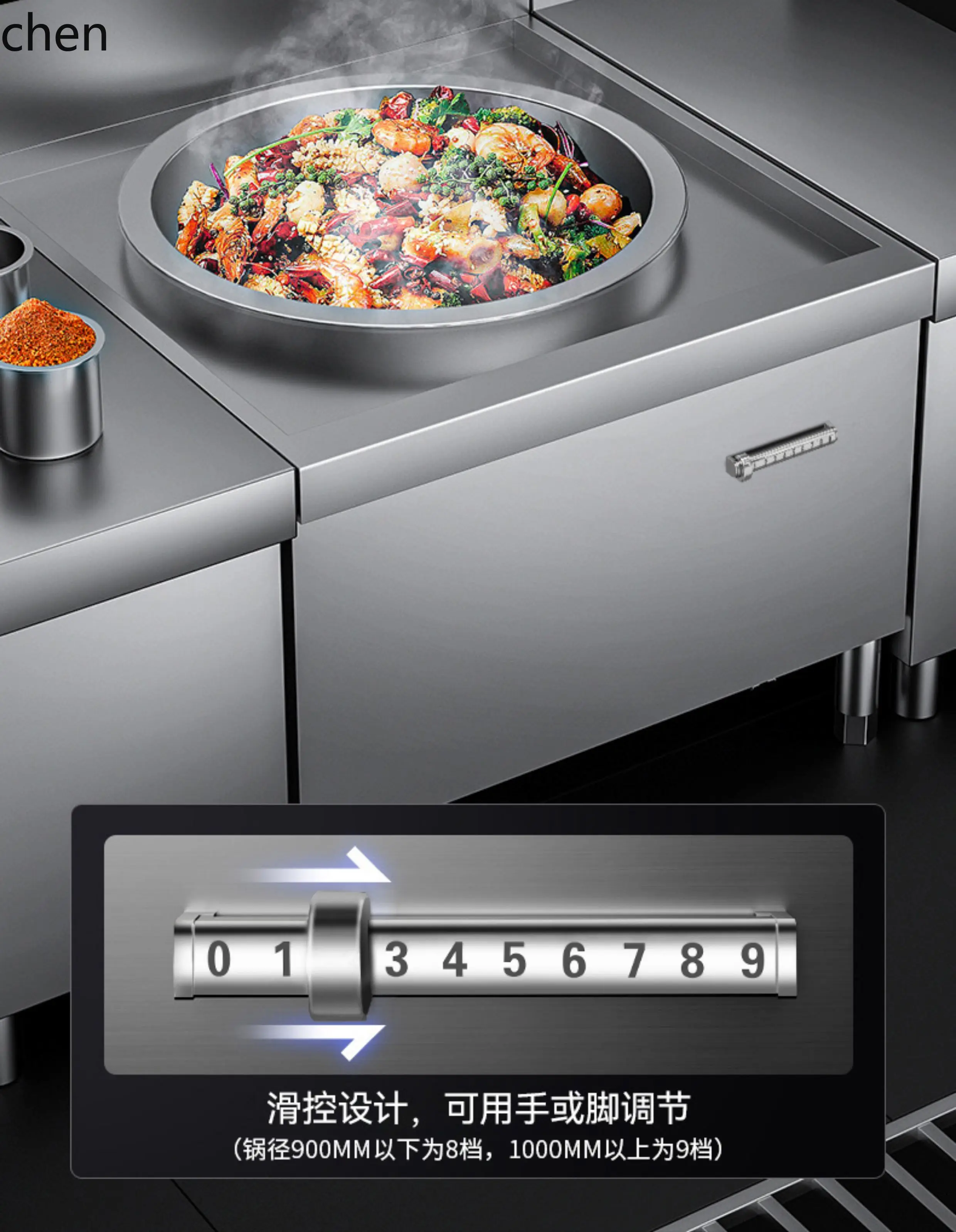 Induction Cooker Commercial - ZML kommerzieller Induktionsherd, großer Topfherd, Reiskocher,