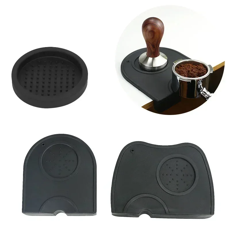 Commercial Kitchen Items - Kaffeepulver-Pad, rutschfeste Silikon-Stampfstation, Espresso-Matte für Zuhause,