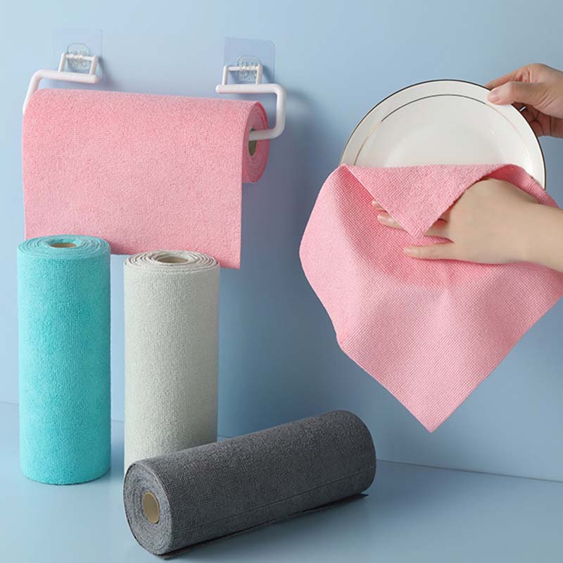Commercial Kitchen Towels - Abreißbare Mikrofaser-Reinigungstuchrolle, Wiederverwendbare Küchentücher, Fettresistente Schnelltrocknende