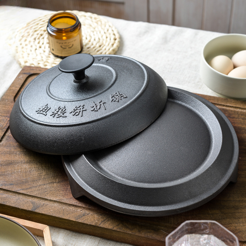 Induction Cooker Commercial - Robuste, authentische Gusseisen-Grillplatte, antihaftbeschichtet, zum Braten