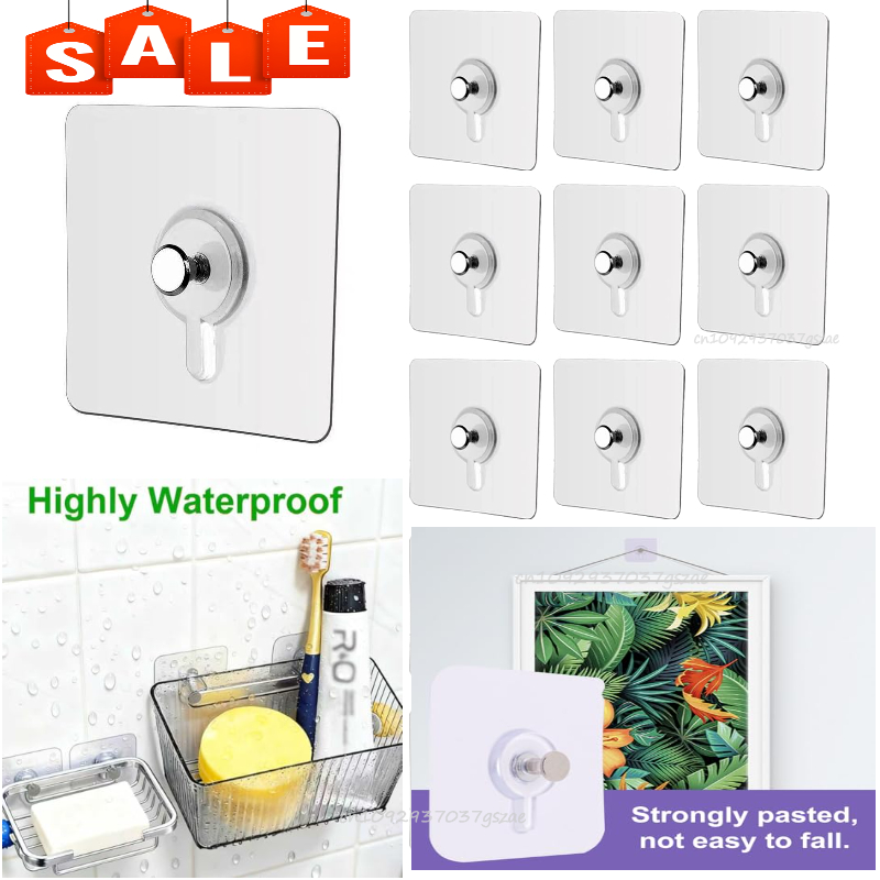Commercial Kitchen Organiser - Fotorahmen-Haken, Aufbewahrungsregal, Schraubenhalter, Türhänger, selbstklebend, multifunktionale