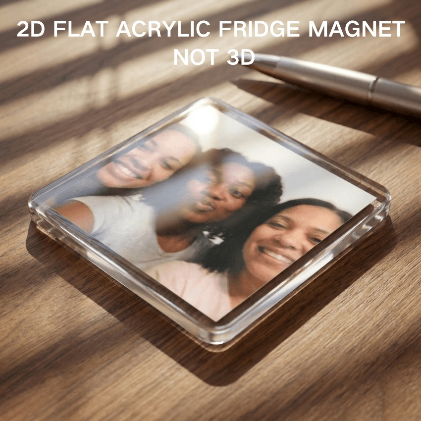 Commercial Kitchen Fridge - Personalisierter Bestie-Fotomagnet - Anpassbarer Fotorahmen, Perfekt