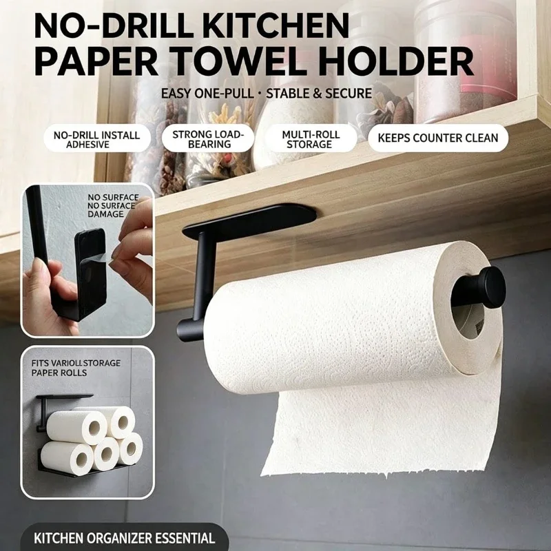 Commercial Kitchen Towels - Papierrollenhalter, Handtuchhalter, Hängeregal, Badezimmer-Aufbewahrung, Toilettenregal, Küchenzubehör,
