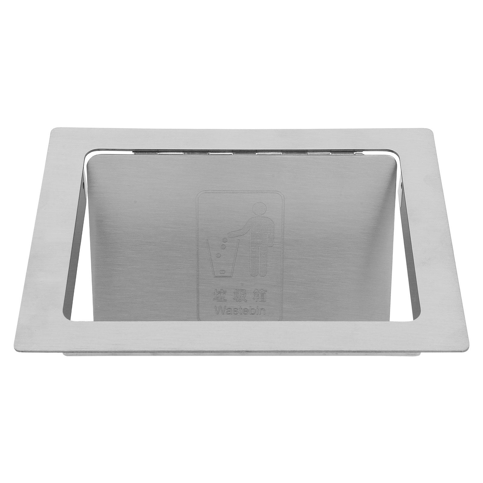 Commercial Kitchen Garbage Can - Einbau-Mülleimerdeckel aus Edelstahl für Arbeitsplatten, Einbau-Abfalleimer