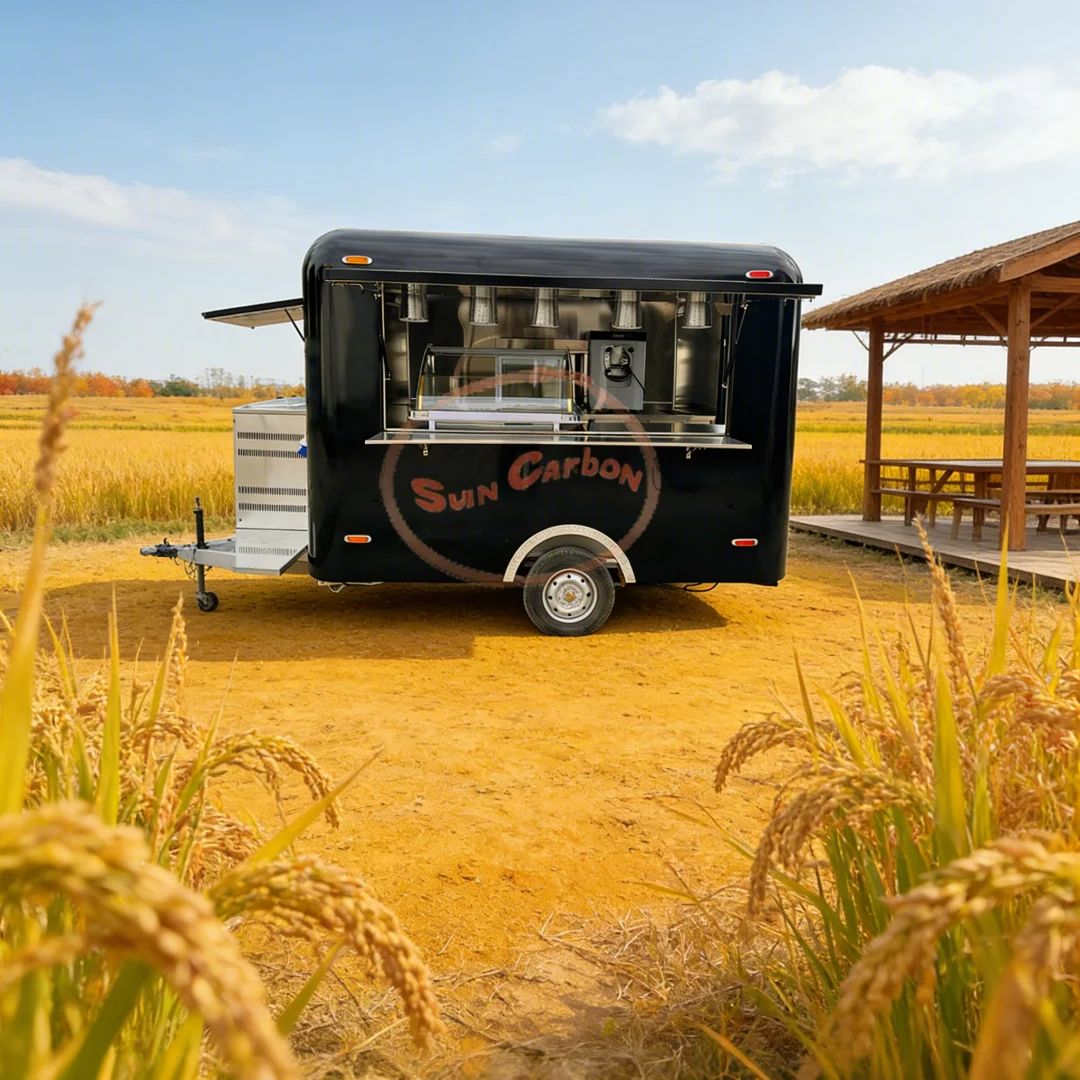 Commercial Kitchen Interior - Kommerzieller Fiberglas-Lebensmittelwagen mit Küchenanhänger aus Edelstahl