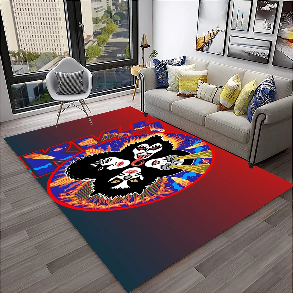 Commercial Kitchen Floor - Retro KISS Rock Band Teppich für