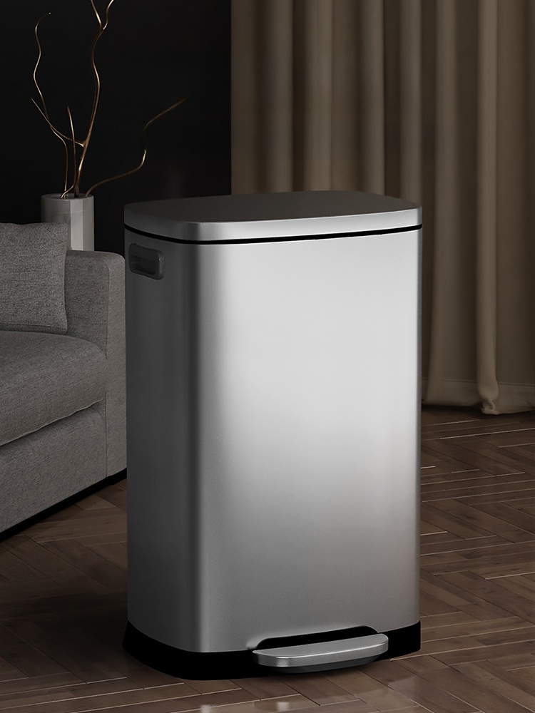 Commercial Kitchen Garbage Can - Große Kapazität Edelstahl Tra Kann Pedal