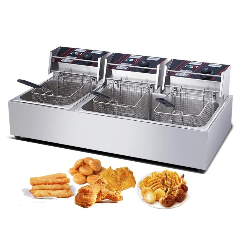 Induction Cooker Commercial - Gewerbliche Automatische Fritteuse 1 Edelstahl Elektro-/Gasfritteuse