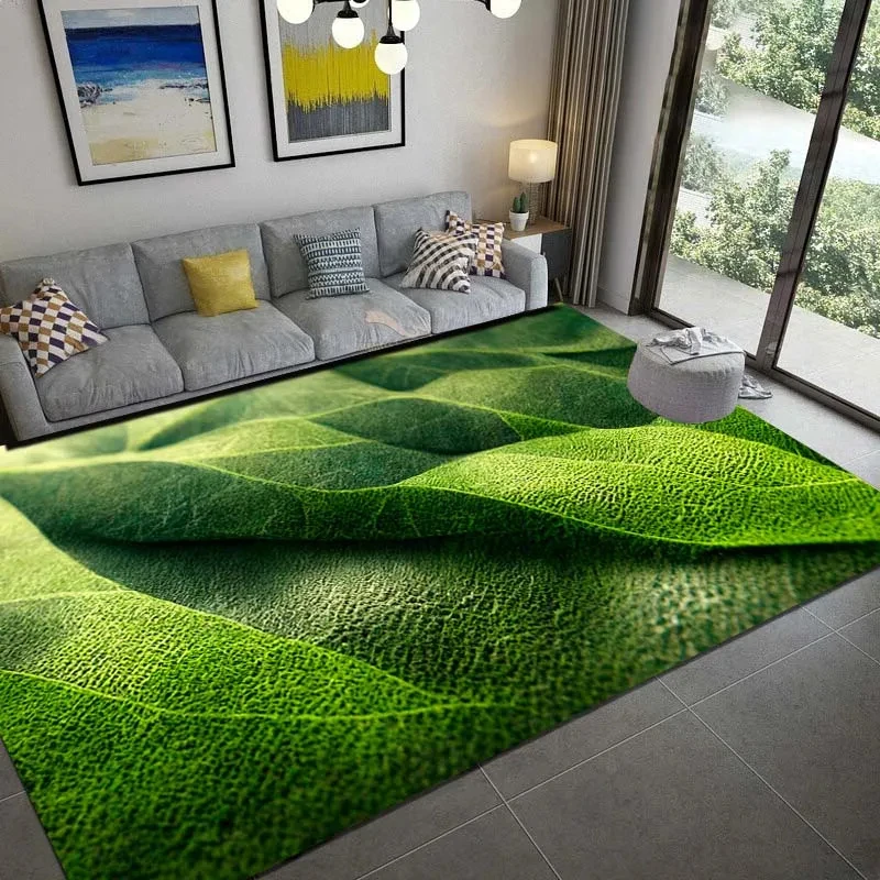 Commercial Kitchen Floor - Sommer grüne Palmblätter Teppiche Gras Teppich