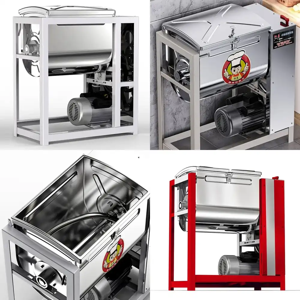 Dough Mixer Machine - Kommerzielle Nudelknetmaschine Vollautomatische Nudelmischmaschine Großkapazitäts-Mehlmischer Teigmischer
