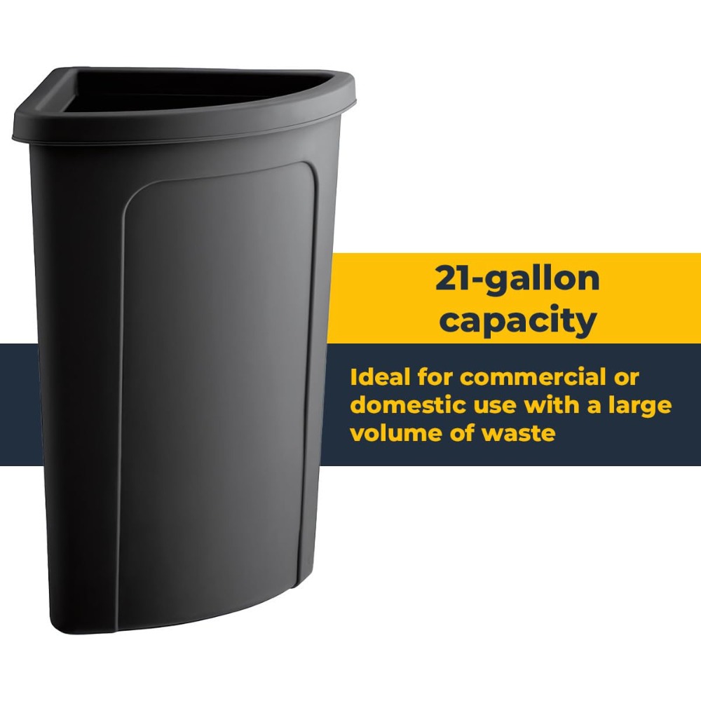 Großer 21-Gallonen-Eck-Abfallb – Commercial Kitchen Garbage Can Bewertung und Preis