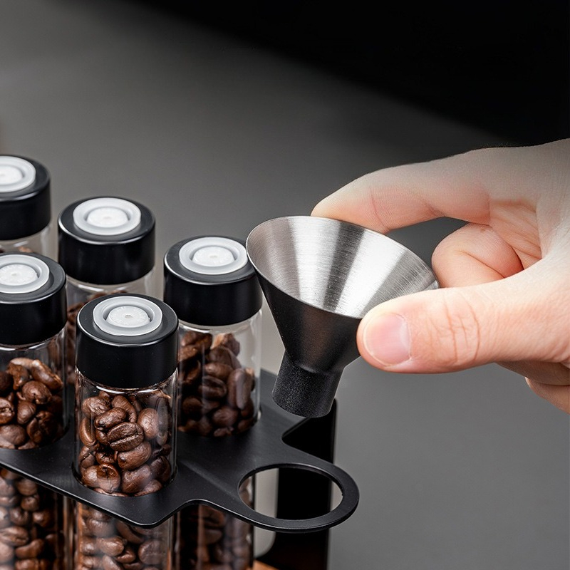 JUSTINLAU Glas-Kaffeebohnen-Au – Commercial Kitchen Organiser Bewertung und Preis