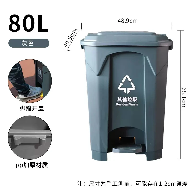 Großer Pedal-Mülleimer mit Dec – Commercial Kitchen Garbage Can Bewertung und Preis