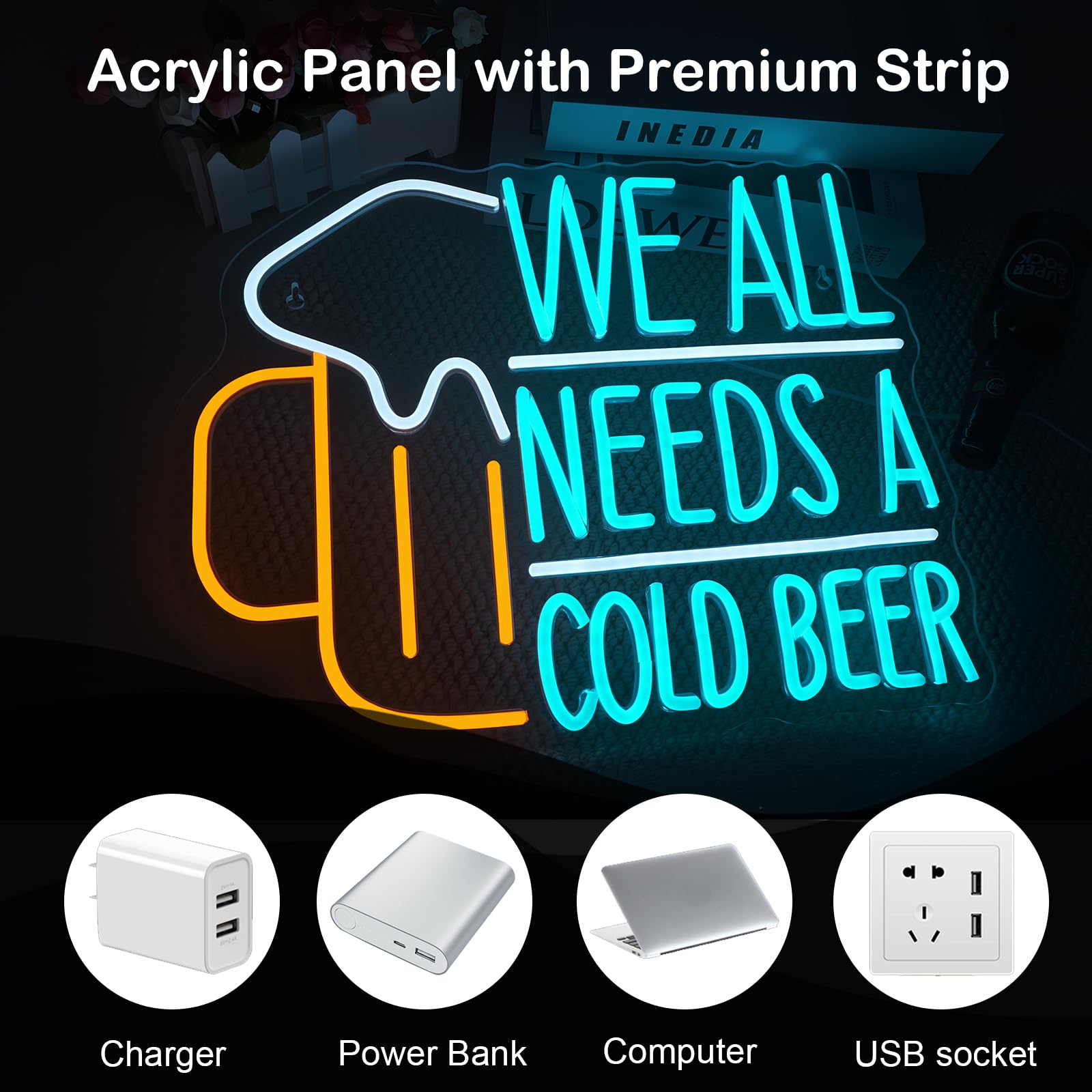 Bier-Neonschild, LED-Lichtschi – Commercial Kitchen Needs Bewertung und Preis