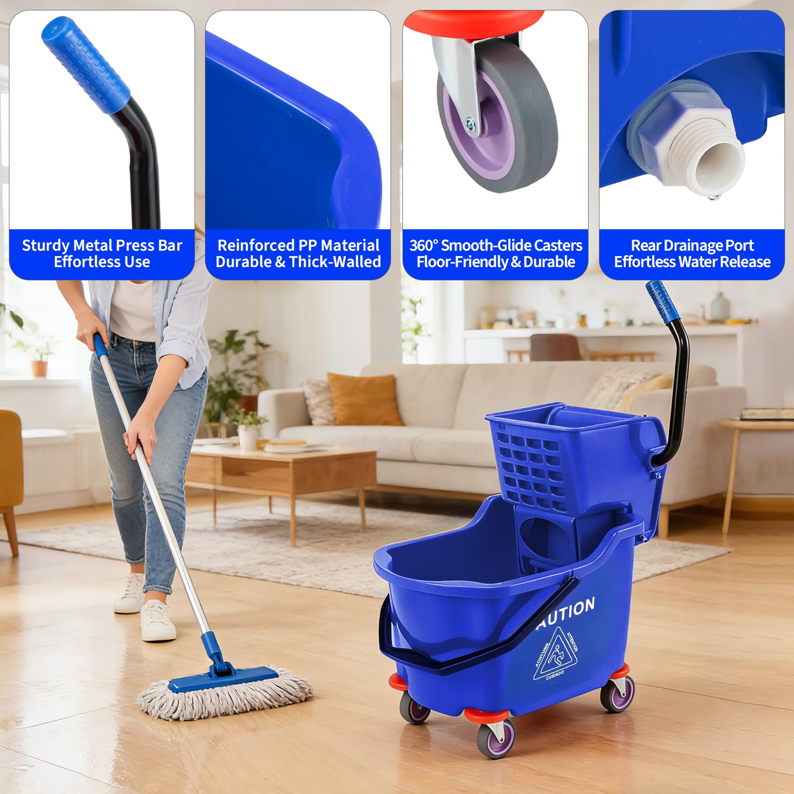 Gewerblicher Moppeimer mit Sei – Commercial Kitchen Floor Bewertung und Preis