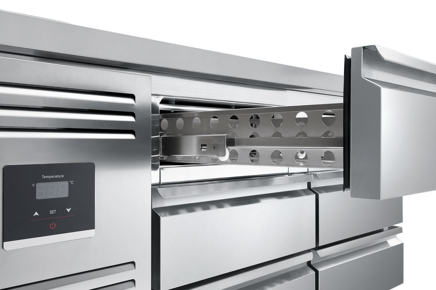 Verstellbare Edelstahl-Arbeits – Refrigerated Display Case Bewertung und Preis