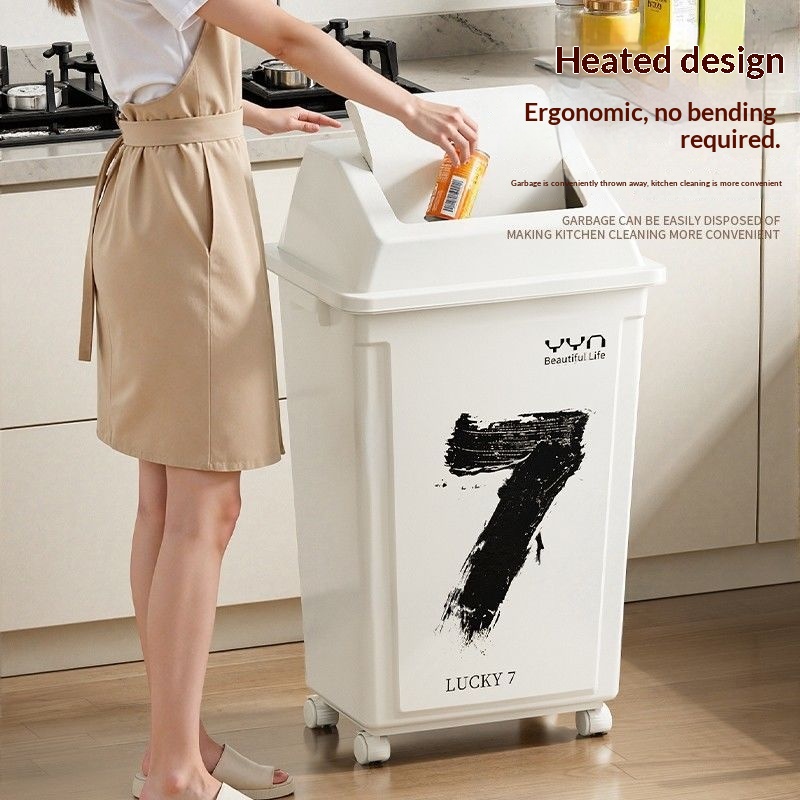 Großer Mülleimer mit Rädern fü – Commercial Kitchen Garbage Can Bewertung und Preis