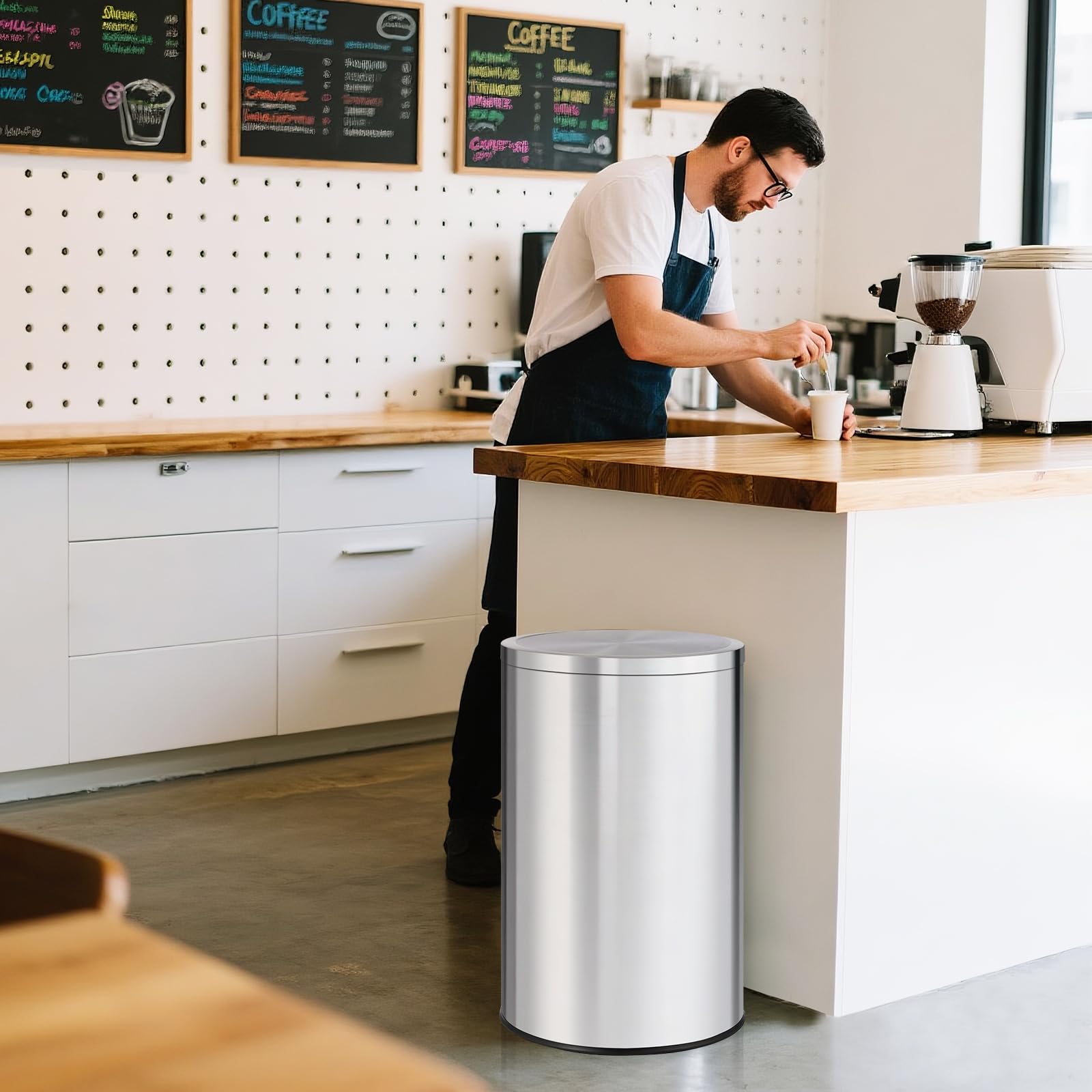13-Gallonen Runder Mülleimer,  – Commercial Kitchen Garbage Can Bewertung und Preis