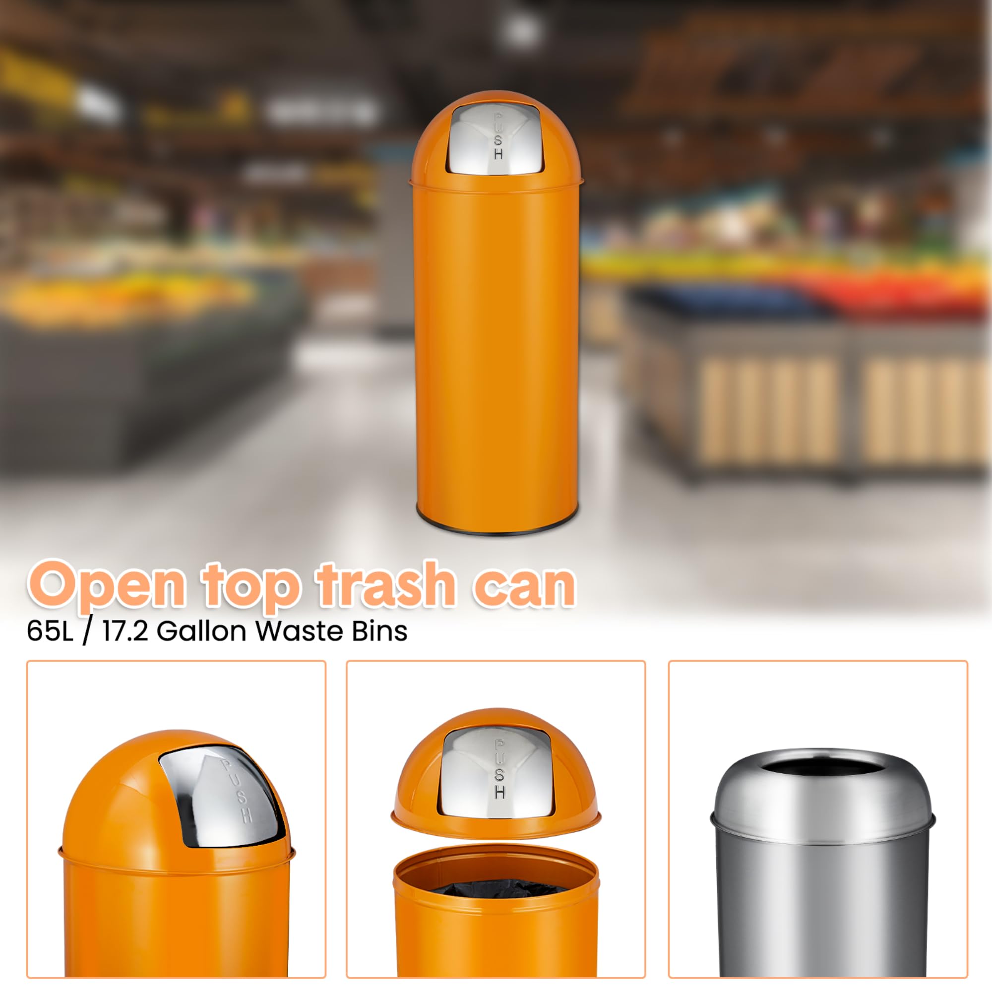 65 Liter Mülleimer mit Druckde – Commercial Kitchen Garbage Can Bewertung und Preis