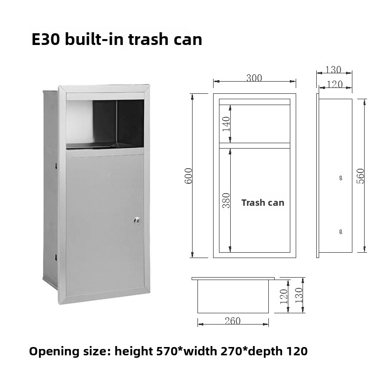Seitlich offener Mülleimer aus – Commercial Kitchen Garbage Can Bewertung und Preis
