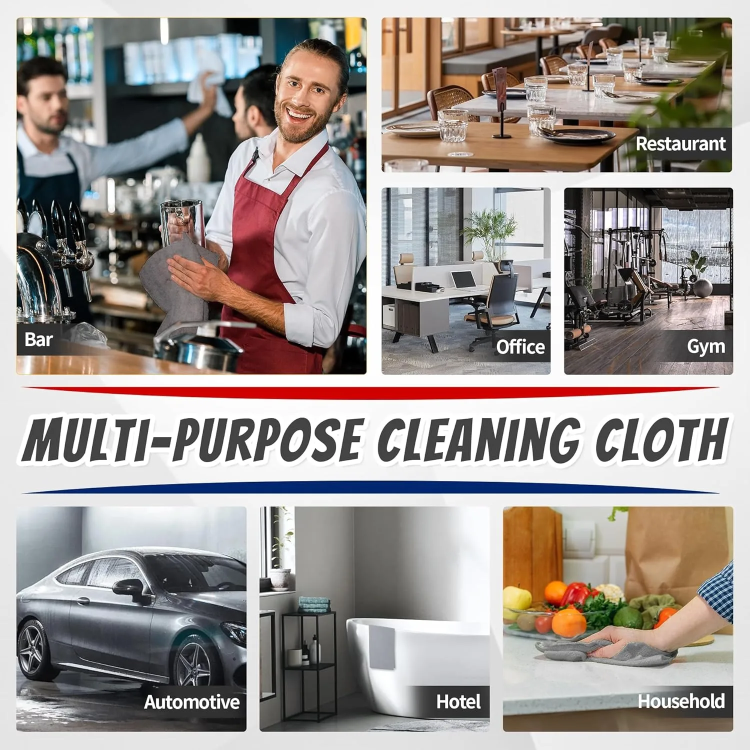 1/50 stücke Mikrofaser-reinigu – Commercial Kitchen Towels Bewertung und Preis