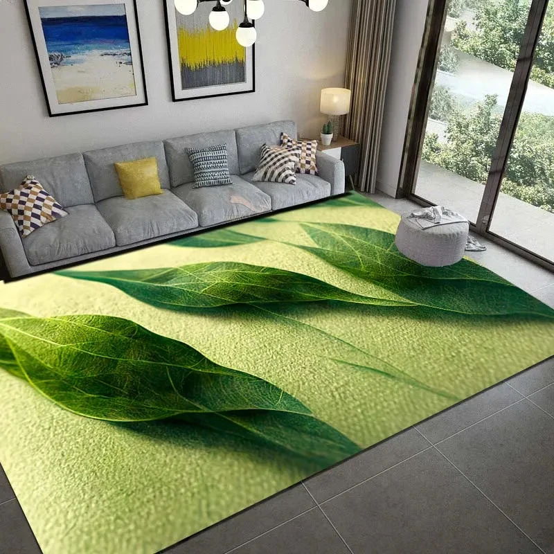 Sommer grüne Palmblätter Teppi – Commercial Kitchen Floor Bewertung und Preis