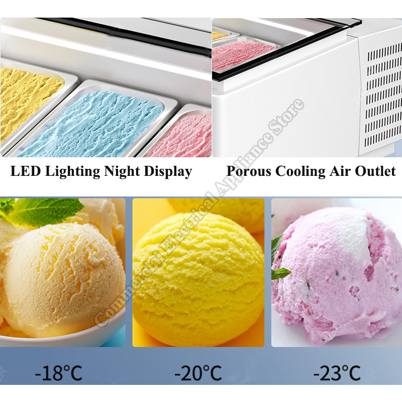 Hartes Eis Vitrine mit LED -18 – Refrigerated Display Case Bewertung und Preis